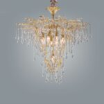 Thuja 9 Lights Gold Chandelier