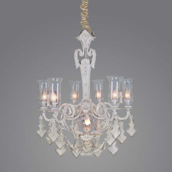 Chaib 6 Lights Whitey Chendelier