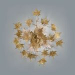 Stem 3 Lights Gold Wall Lamp