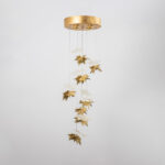 Galaxy 4 Lights Gold Chandelier