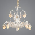 Panda 8 Lights Whitey Chandelier