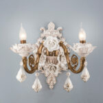 Viola 2 Lights Brandy Wall Lamp