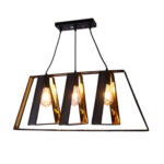 Jeta 3 Lights Black Chandelier