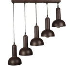 Derga 5 Lights Black Pendant