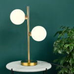 Dana 2 Lights Gold Table Lamp