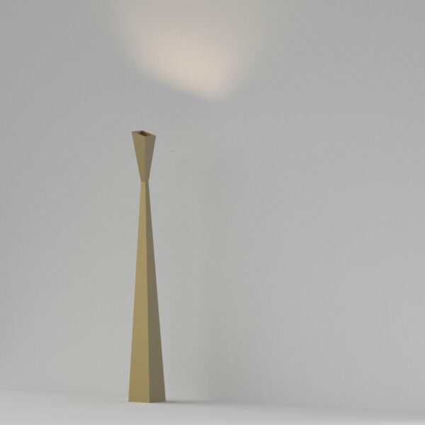 Aura 1 Light Gold Floor Lamp