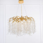 Atum 12 Lights 80 cm Gold Chandelier