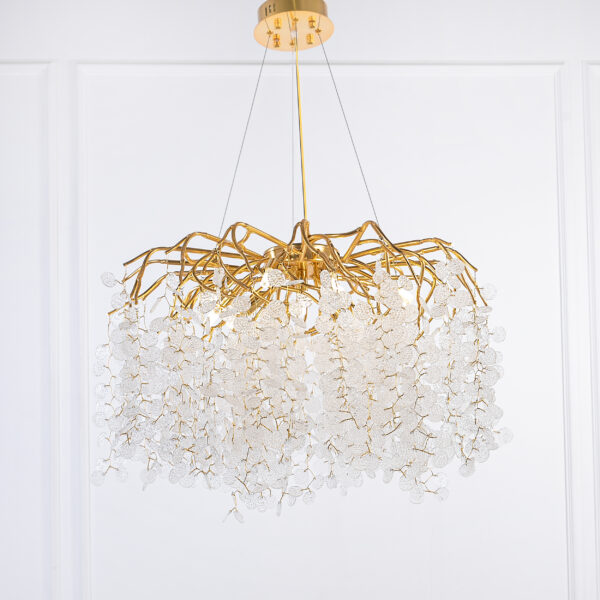Atum 12 Lights 80 cm Gold Chandelier