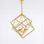 Hozera 4 Lights Gold Chandelier