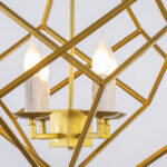 Hozera 4 Lights Gold Chandelier - Image 3