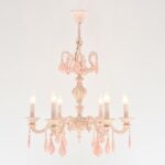 Amsterdam 6 Lights Whitey Rose Chandelier