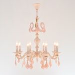 Amsterdam 8 Lights Whitey Rose Chandelier