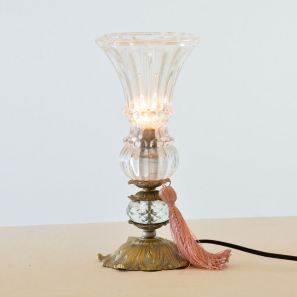 Victoria Butterfly Chrome Table Lamp