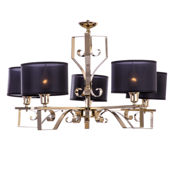 Caddy 5 lights Mixed Colors Chandelier