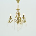 Ankara Gold 3 Lights Chandelier From Kandil Egypt