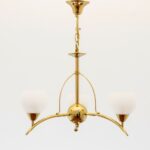 Mizar 3 Lights Gold Chandelier Kandil Egypt