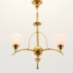 Mizar 3 Lights Gold Chandelier Kandil Egypt - Image 2