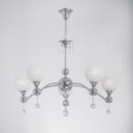 Polar Chrome 5 Lights Chandelier