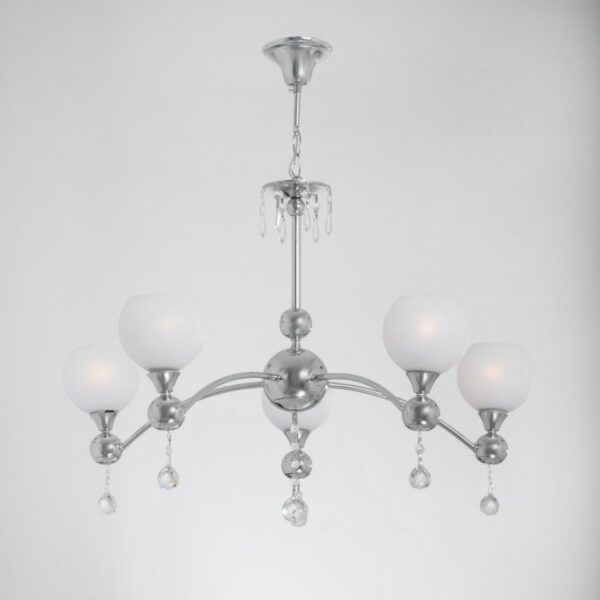 Polar Chrome 5 Lights Chandelier