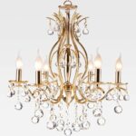 Raisa Gold 6 Lights Chandelier Kandil Egypt