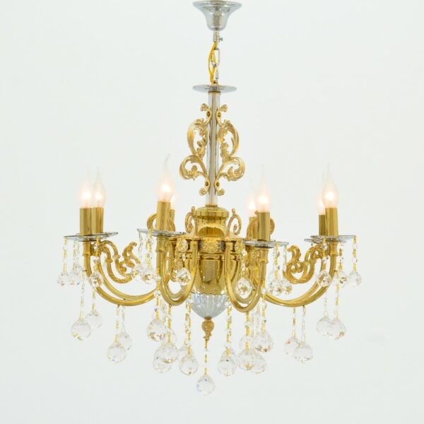 Bertina Chrome| Gold 8 Lights Chandelier