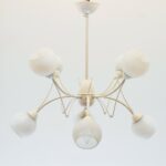 Nevada 8 Lights White Chandelier