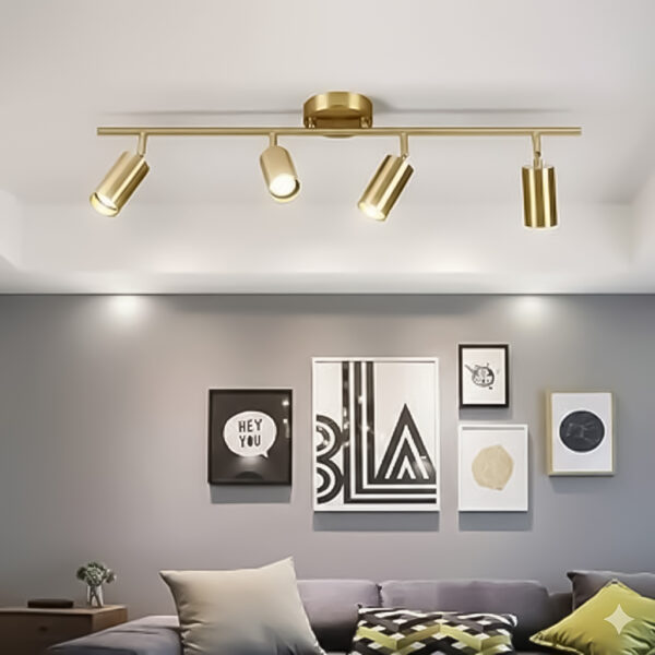 Tracky 4 Lights Gold Pendant
