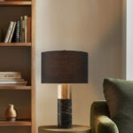 Siva 1 Light Black Table Lamp