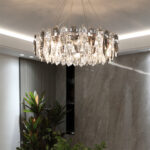 Penol 6 Lights Gold Chandelier