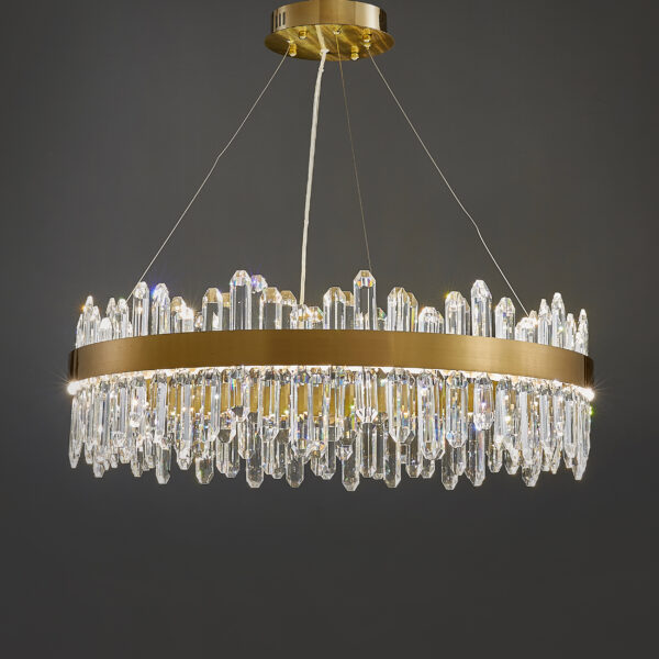Hedia XL 1 Light Gold Chandelier