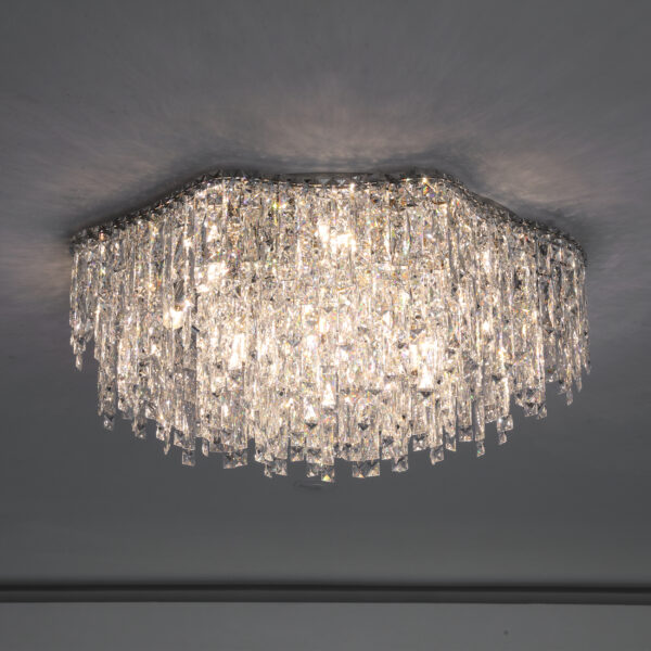 Ricardo 9 Lights Chrome Chandelier