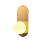 Botom 1 Light Gold Wall Lamp