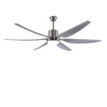 Ramose 65 Inch Chrome Ceiling Fan