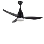Tiva 52 Inch Black Ceiling Fan