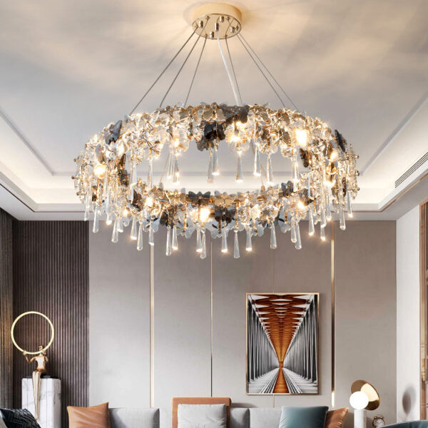 Stasia 12 Lights Gold Chandelier