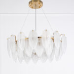 Leta 8 Lights Gold Chandelier