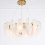 Leta 8 Lights Gold Chandelier - Image 2