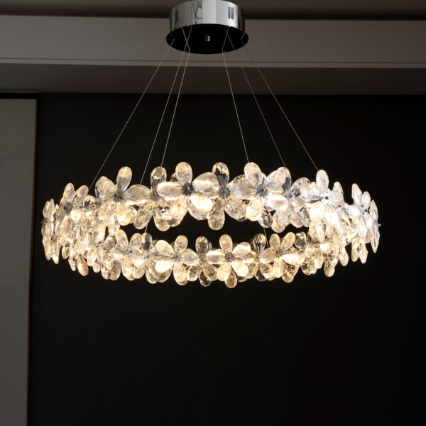 Sema L 1 Light Chrome Chandelier