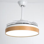 Rofla White Hidden Blades Ceiling Fan – 40 Inch