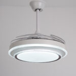 Calla White Hidden Blades Ceiling Fan – 40 Inch
