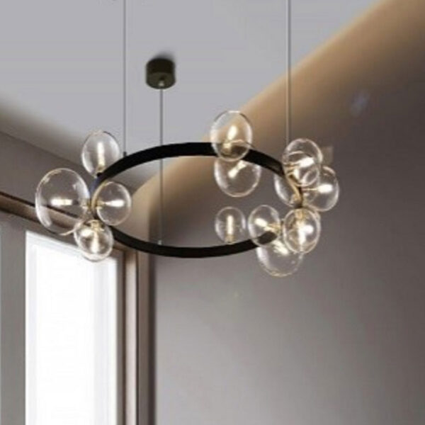 Blaze 24 Lights Black Chandelier