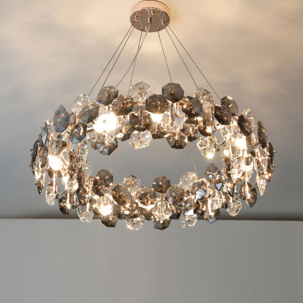 Senira 12 Lights Gold Chandelier
