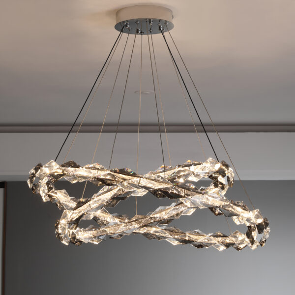 Erytia LED Chrome Chandelier