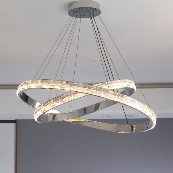 Wynira M LED Chrome Chandelier