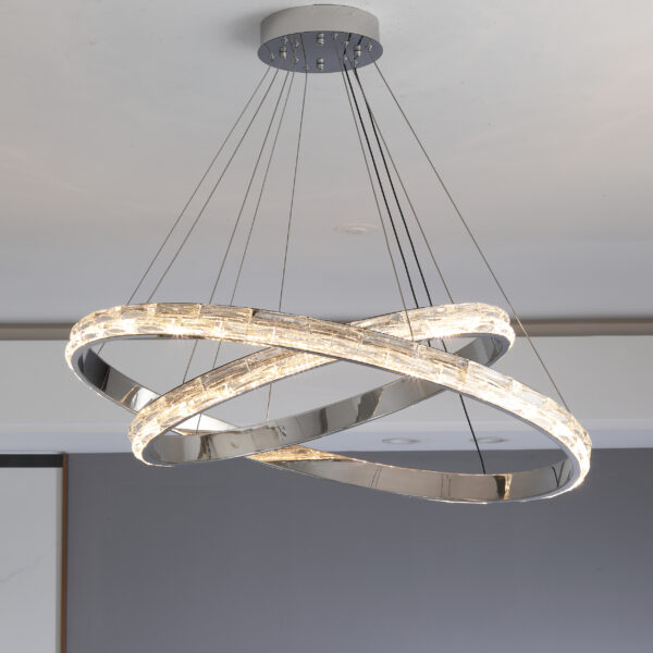 Wynira L LED Chrome Chandelier