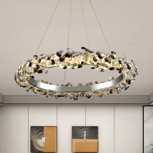 Luma M LED Chrome Chandelier