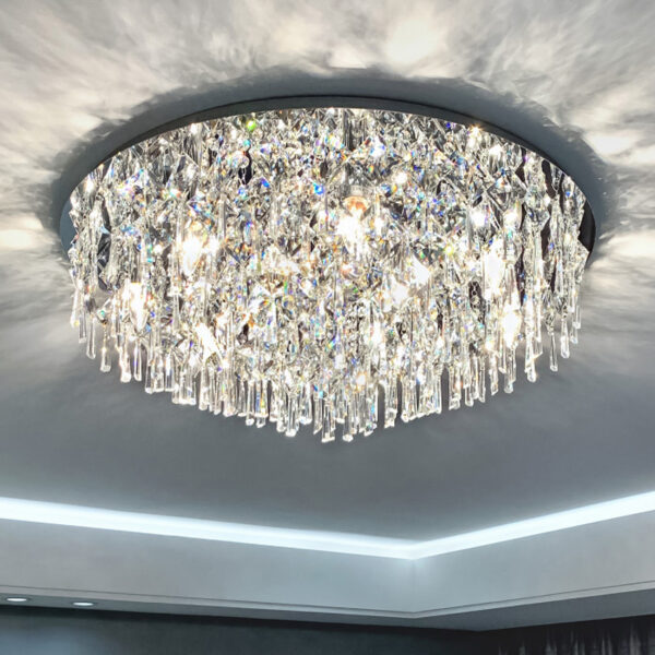 Olviona 6 Lights Chrome Chandelier