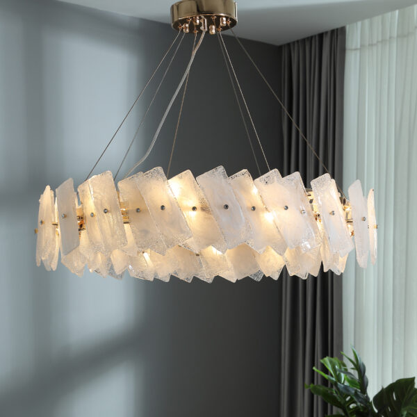 Quinira L LED Gold Chandelier