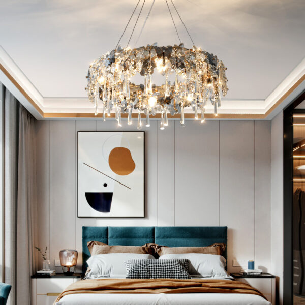 Jolira S 6 Lights Gold Chandelier
