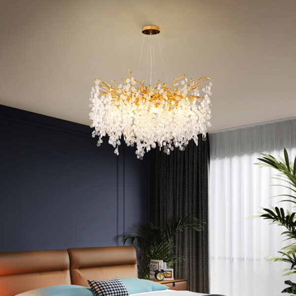 Welya 15 Lights Gold Chandelier